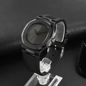 Custom Factory Luxury Business Men’s Ultra Thin Black Dial Mechanical Wristwatches Wrist Mechanical Watch for Men