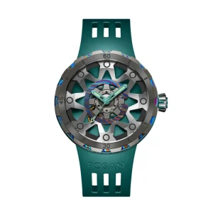 Custom Factory Luxury Emerald Green Tourbillion Automatic Mechanical Movement Watch for Men Business Gift
