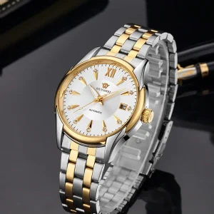 Custom Fashion Business Casual Joker Unisex Exquisite Luxury Stainless Steel Automatic Mechanical Watch Pointer