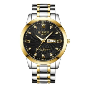 Custom Fashion Business Quartz Watch Steel Band Couple Watch Luxury Steel Wristwatch