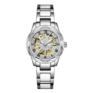 Custom Fashion Hollow Luxury Automatic Mechanical Watch Business Waterproof Luminous Men’s Watch