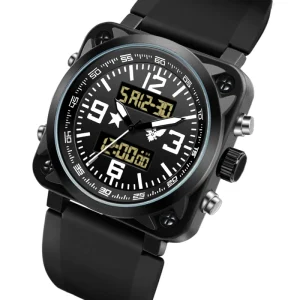 Custom Fashion Sports Luxury Business Quartz Alloy Men Chronograph Wrist Electronics Round Digital Watches