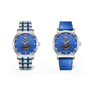 Custom Gift for Men Stainless Steel Watch Leather Strap Design Business Luminous Mechanical Watch