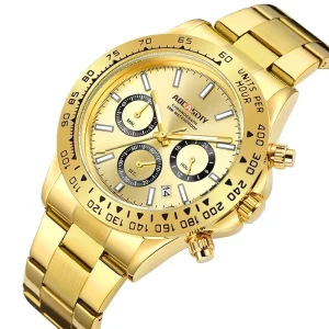 Custom Hidden Buckle Unisex Luxury Business Watch Dial