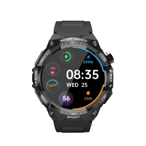 Custom High end GPS Smart Watch 1.43″ AMOLED HD Screen 3 ATM Swimming Silicone Band Heart Rate Blood Pressure Oxygen