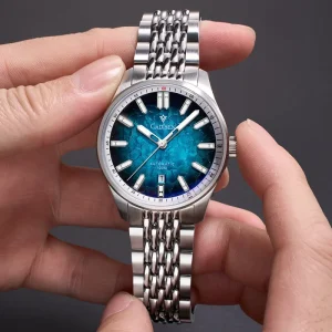 Custom Japan 8215 Movement Automatic Mechanical Men’s Watch Stainless Steel Band 100m Water Resistant Luminous Sapphire OEM