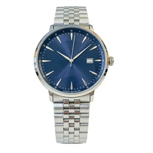 Custom Japan Quartz Movement Men’s Watch with Pointer Dial Stainless Steel Case and Band 30M Water Resistance Butterfly Clasp OEM