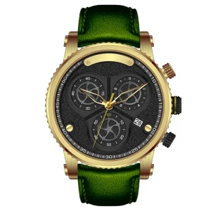 Custom LOGO 316L Stainless Steel Chronograph Watch Men Luxury with Japan Movement 100m Waterproof 7450M-C