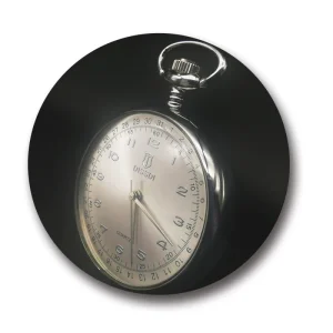 Custom LOGO Open Face Stainless Steel IPS Eplating Japan Quartz Movement Pocket Watch