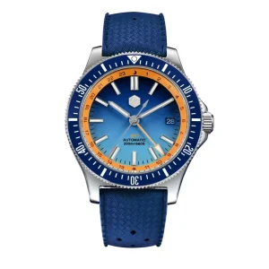 Custom Logo 20atm Solid Stainless Steel NH34 Automatic Mechanical Sapphire Luminous Diver Watch