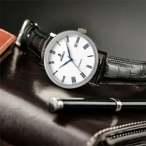 Custom Logo Classic Miyota 9015 Movement Men Wrist Leather Mechanical Watch Automatic Watches Mechanical Watches