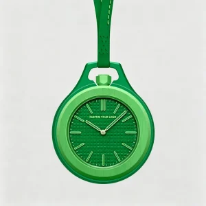 Custom Logo Co-brand Men’s Quartz Watch Fashion Luxury Design Leather Strap Pocket Watch