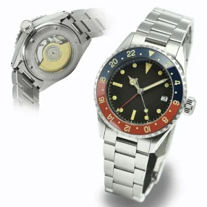 Custom Logo Customized Movement Diving Watch Automatic Mechanical Watch 30 ATM Luxury Diver Watch for Men