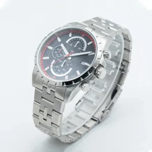 Custom Logo Design Japanese Movement Quartz Stainless Steel Automatic Chronograph Watch for Men