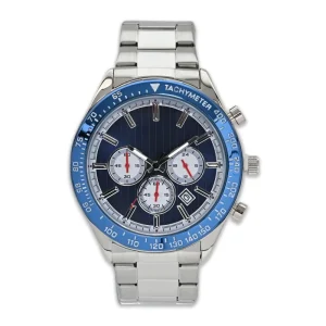Custom Logo Design Quartz Stainless Steel Automatic Chronograph Watch for Men
