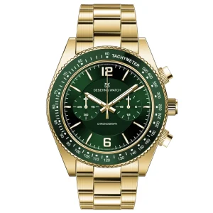 Custom Logo Fashion Stainless Steel Chronograph Waterproof Wrist Quartz Men’s Watch