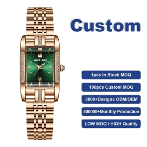 Custom Logo High-quality Women’s Stainless Steel Waterproof Business Casual Fashion Ultra-thin Quartz Watch