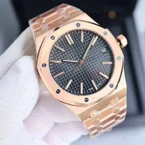 Custom Logo Luxury ETA Automatic Men’s Mechanical Watch with Sapphire Crystal and Octagonal Stainless Steel Strap