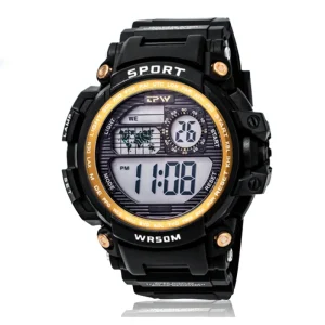 Custom Logo Men Big Dial Sports Watch Digital Waterproof