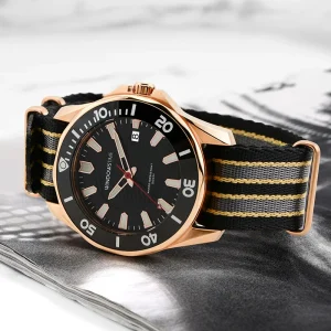 Custom Logo Men’s Automatic Mechanical Watch Perpetual Calendar Stainless Steel 20BAR Water Resistant