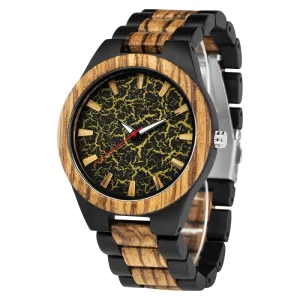 Custom Logo Natural Wooden Case and Band with Japanese Movement Watches