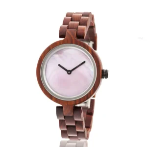 Custom Logo OEM Wood Watch Bamboo Mens Engraved Handmade Wood Watches