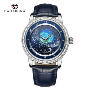 Custom Logo Relojes Starry Sky Luminous Automatic Mechanical Watch for Men