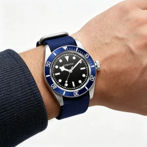 Custom Logo Stainless Steel Automatic Mechanical Wrist Watch 3BAR Diving Sport Diver Watch for Men