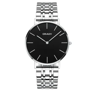 Custom Logo Stainless Steel Men Watch 3ATM Luxury Waterproof Quartz Business Wristwatch