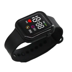 Custom Logo Student Electronic Sports Watch Kids LED Digital Watch