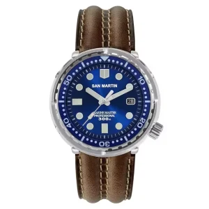 Custom Logo Vintage 30ATM Sapphire Glass Bezel 316L Stainless Steel Diver Mechanical Automatic Tuna Watch Men