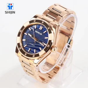 Custom Logo Vintage Men’s Gold Automatic Mechanical Stainless Steel Watch Sapphire Crystal Dial Water Resistant 10 Bar