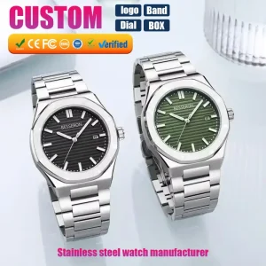 Custom Logo Watch for Man Stainless Steel Watch Montre Homme Automatique Mechanical Watch Men’s Watch