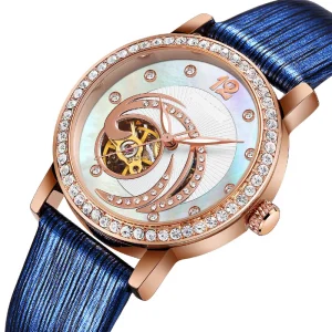 Custom Logo Women’s Stainless Steel Fashion Waterproof Wristwatch