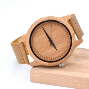 Custom Logo Wooden Watch with Wooden Box, Luxury Men’s Watch