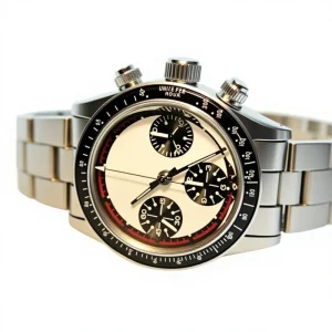 Custom Low Moq Dome Sapphire Glass 5atm Shanghai 7750 Retro Chronograph Automatic Mechanical Stainless Steel Watch Men