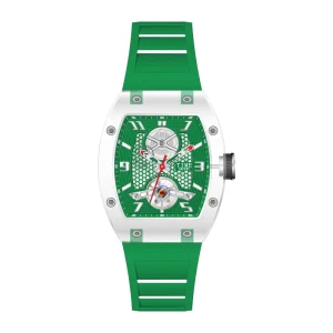 Custom Luxury Sport Wristwatch Transparent PC Case Silicone Waterproof Casual Design Fashionable Mechanical Watch Power Reserve