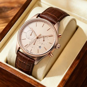 Custom Luxury Stainless Steel Quartz Dial Pointer Watch Waterproof Unisex