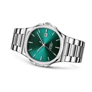 Custom Luxury Ultra Thin Black Sliver Fashion Wrist Stainless Steel Men’s Quartz Watch