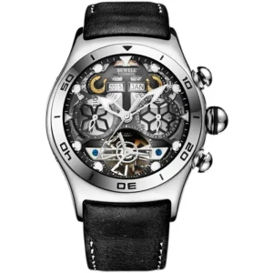 Custom Mechanical Watch Chronograph 5ATM Water Resistant Luxury Man Wrist Watches for Men Dress