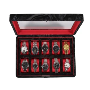 Custom Men’s 10 Watch Boxes & Cases Premium Watch Storage Solution