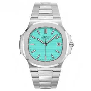 Custom Men’s Automatic Mechanical Stainless Steel Watch Japanese NH35 Sapphire Crystal Dial Luminous 100m