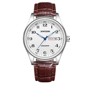 Custom Men’s Business Watch 40mm Dial Luminous Water Resistant Stainless Steel Alloy Quartz Movement 30M Water Resistance