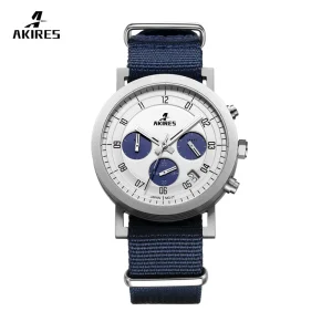 Custom Mens Stainless Steel Business Waterproof Chronograph Sports Quartz Watch for Men