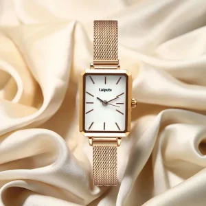 Custom Minimalist Watch Fashion Style Square Quartz Watches for Women Stainless Steel Wristwatch