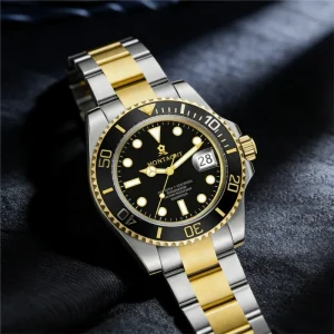 Custom Modern Business Style Men’s Quartz Watch with Stainless Steel Alloy Strap Waterproof Wrist Watch