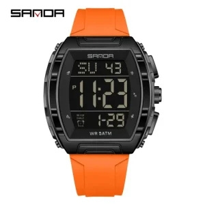 Custom Multi Function Men Digital Watch Fashion Multiple Time Zone Luminous Date Waterproof Digital Watches