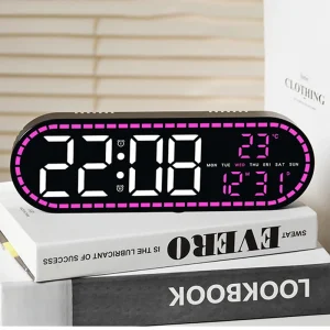 Custom Multifunction Digital Alarm Clock Temperature Led Digital Clock Large Display Smart Table Clocks