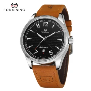 Custom New Fashion Business Outdoor Sports Stainless Steel Automatic Mechanical Chronograph Watch 3BAR Water