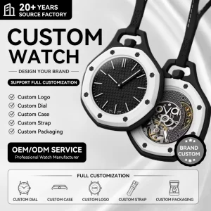 Custom New Nordic Fashion Silicone Strap Watch Luxury Colorful Wall Clock with Silent Decorative Metal Waterproof Pendant Clock